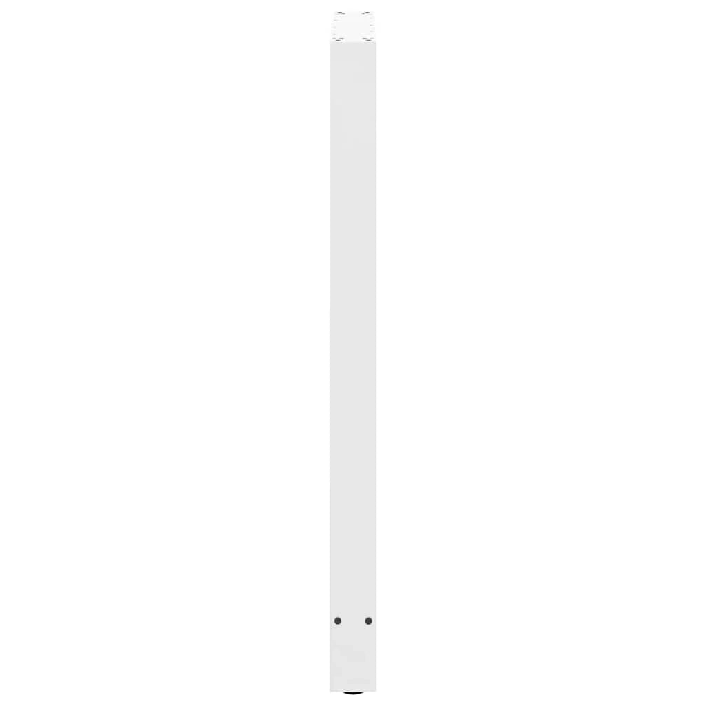 Set di 2 gambe regolabili per tavolo da bar dal design moderno 60 x 110 cm in acciaio bianco 02_0057597