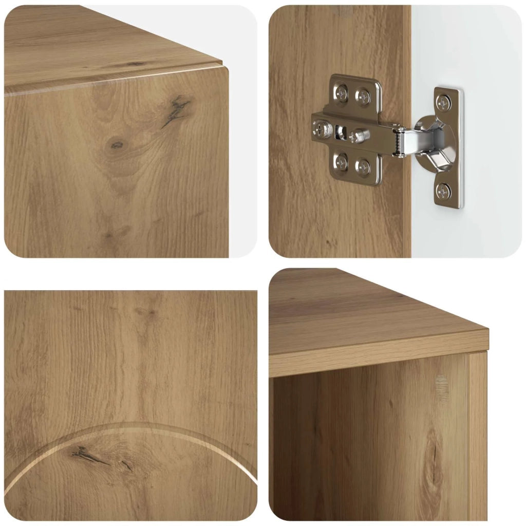 Set mobili da bagno 3 pz Rovere Artigianale 3433063