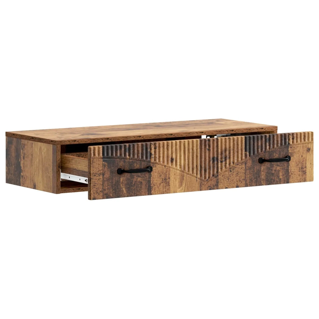 Tavolino da Parete Laterale Legno antico 87,5 x 34,5 x 17 cm