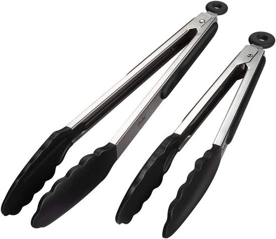 Set di griglia per cucina da 2 con punte in silicone - Griglia per barbecue e forno con presa antiscivolo