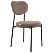 Marvin Sedia Chicago Teddy con Struttura in Metallo Nero Seduta Imbottita in Morbido Cotone Boucl X1 CHICAGO TEDDY CAFFE