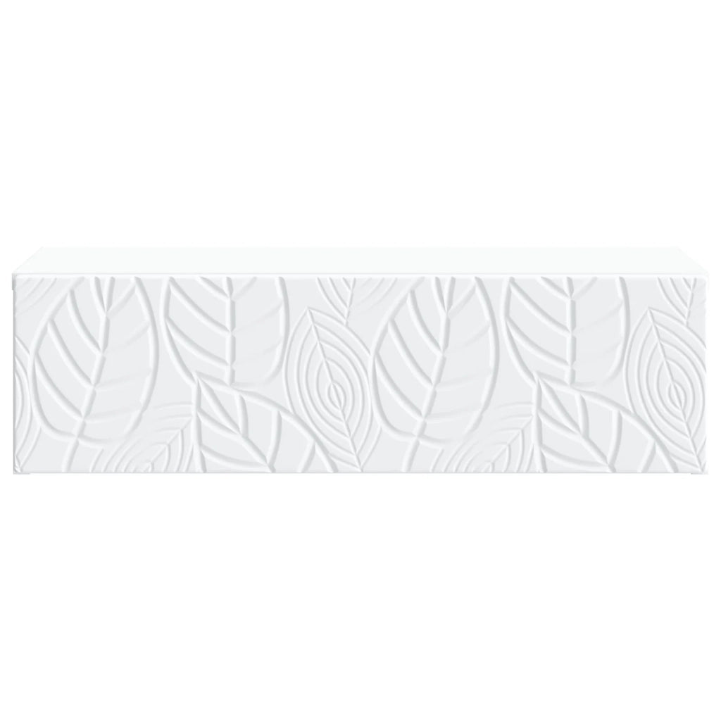 Tavolino da Parete Laterale Bianco 87,5 x 34,5 x 17 cm 898835