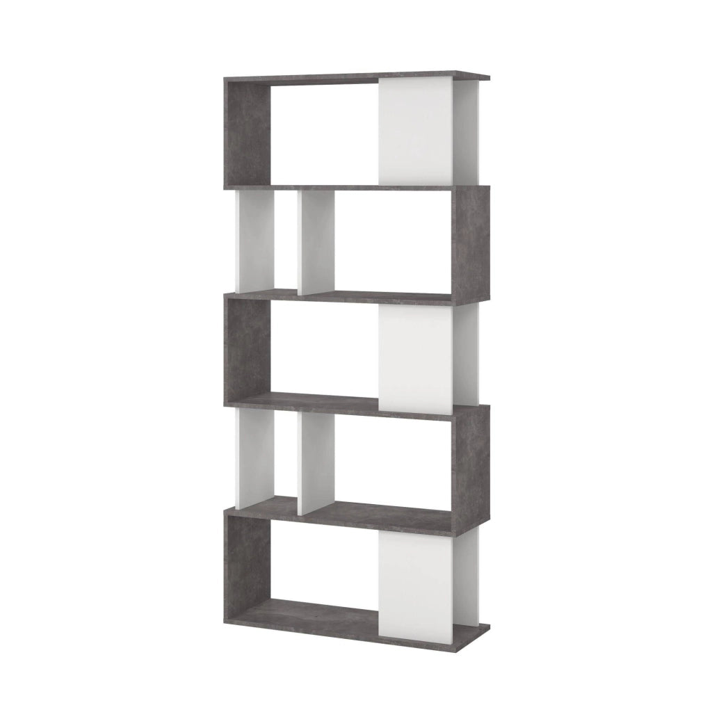Biblioteca Arg, Libreria 4 Ripiani, 29.5x80x173.5h cm Grigio