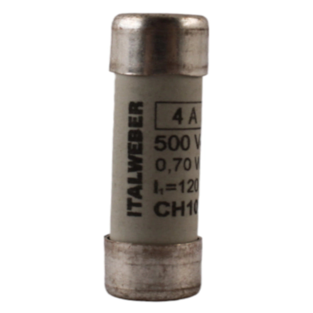 Fusibile cilindrico 10x38mm 4A Italweber