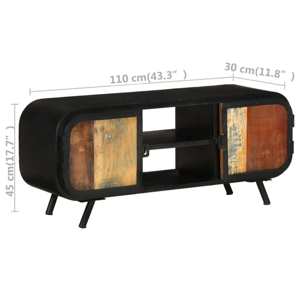 Mobile TV | Armadietto TV | Mobile Porta TV 110x30x45 cm in Legno Massello di Recupero