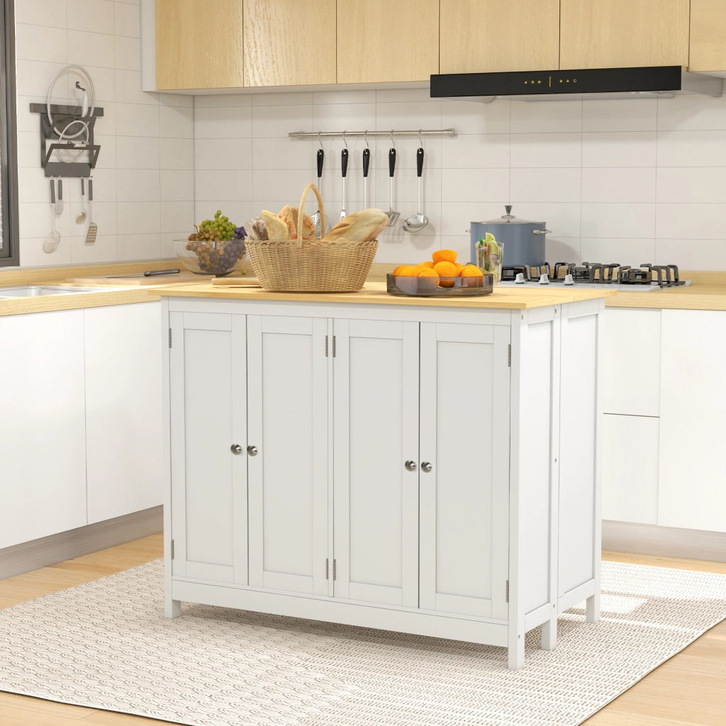 Tavolo da cucina allungabile con 2 sgabelli ¨C Zephmum ¨C Bianco 120x80x90 cm