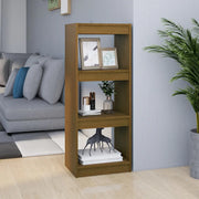 Libreria Divisorio-Scaffale per Libri-Mobile di Stoccaggio Ambra 40x30x103,5 cm in Massello di Pino