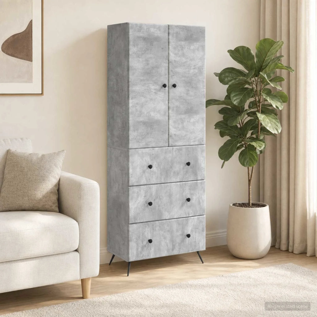 Set di armadi 2 pcs Grigio Cemento 66 x 34,5 x 90 cm 3416883