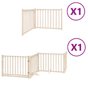 Cancello per Cani Pieghevole 6 Pannelli 480 cm Legno di Pioppo CFW7724824