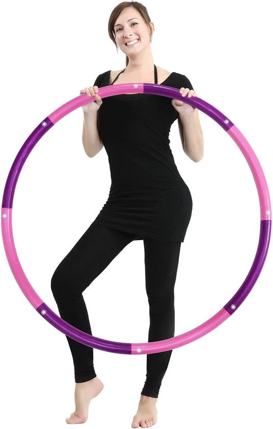 Fitness hoelahoep per 2,3 kg per 8 deli per 100 cm per Hullahub banden per apparato per fitness per casa per perdita di peso