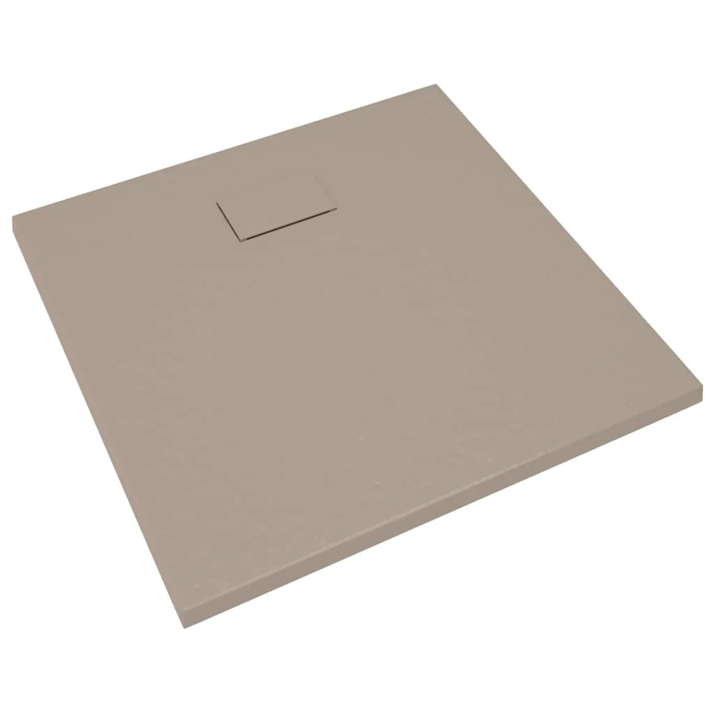 Piatto doccia base doccia piatto doccia contenitore doccia bagno WC cabina doccia arredamento casa SMC 90 x 80 cm marrone 02_0001966