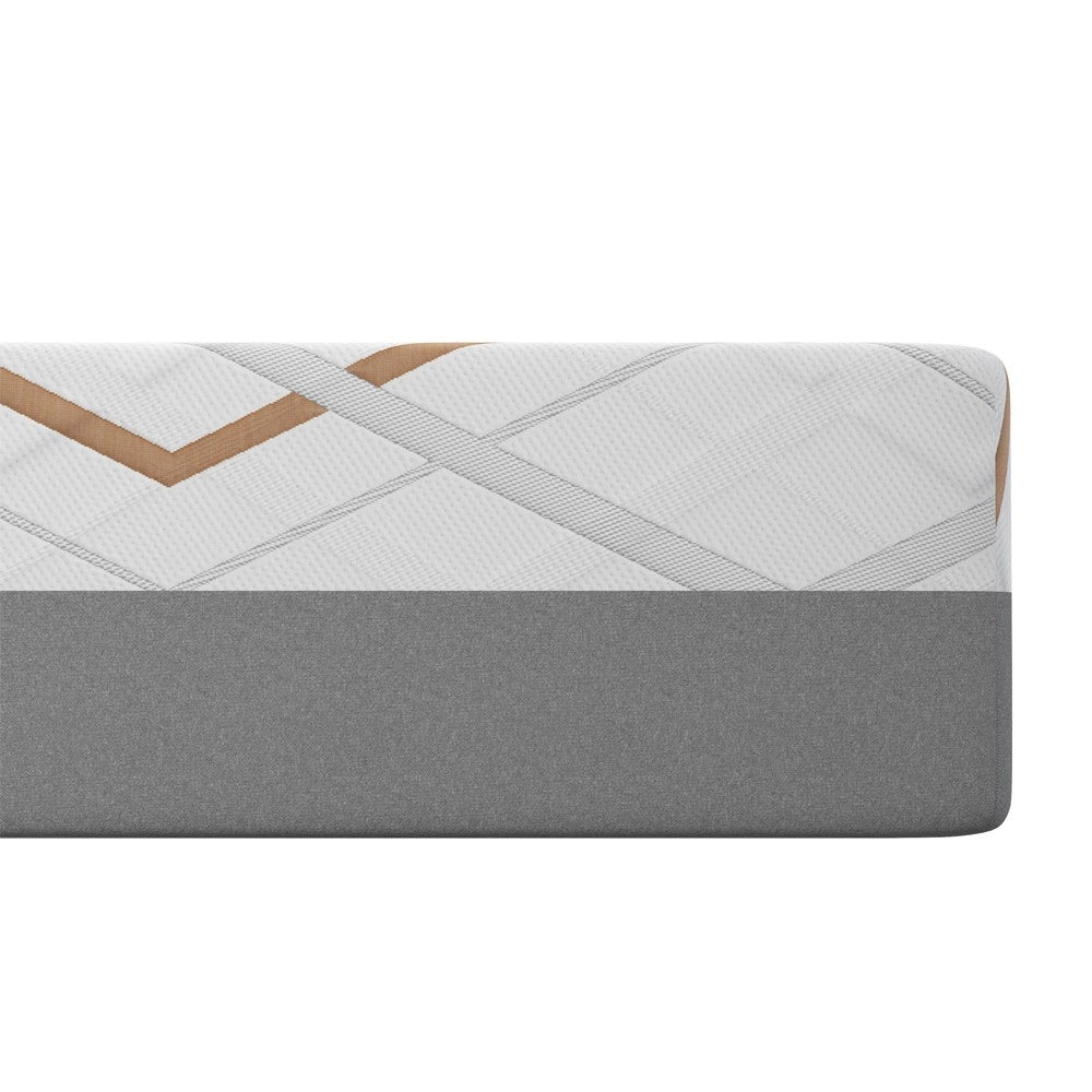 Materasso una piazza e mezza Corvo con Memory Foam, molle insacchettate e tessuto rinfrescante 120x190x30 cm