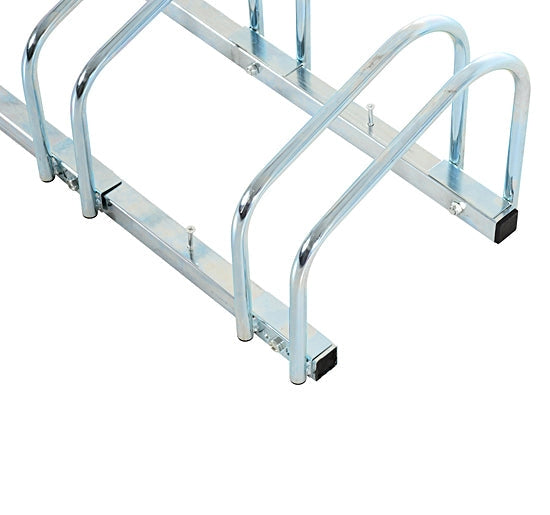 Rastrelliera Porta Biciclette 3 Posti 70,5x33x27 cm Tubi in Acciaio