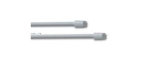 Coppia Bacchette Bastoni tende con ventose 205 - 60 cm x 7 mm bianco