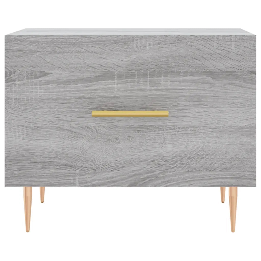 2 pz Tavolini salotto | Tavolino da caff¨¨ | Tavolino da Soggiorno Grigio Sonoma 50x50x40cm Legno Multistrato