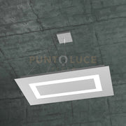 CARPET SOSPENSIONE RETTANGOLARE MEDIA 4 LUCI GRIGIO 1137-SRM-GR