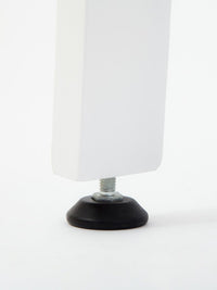 Tavolo Pieghevole Salvaspazio 70x100x71,5-75,5 cm Party in Legno e Laminato Bianco