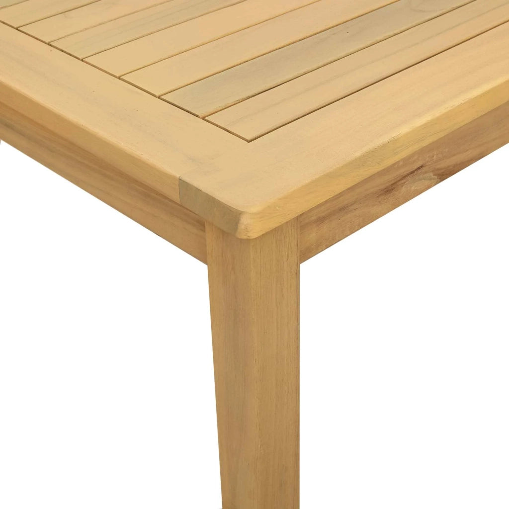 Tavolino da salotto Acacia chiaro 110 x 110 x 45 cm