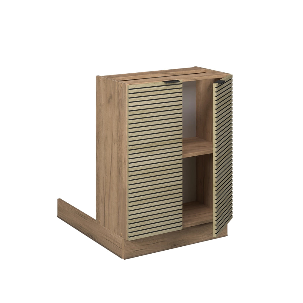 Isola da cucina Fame-Line Pannello in quercia/Rovere dorato 60 cm senza piano di lavoro Vicco