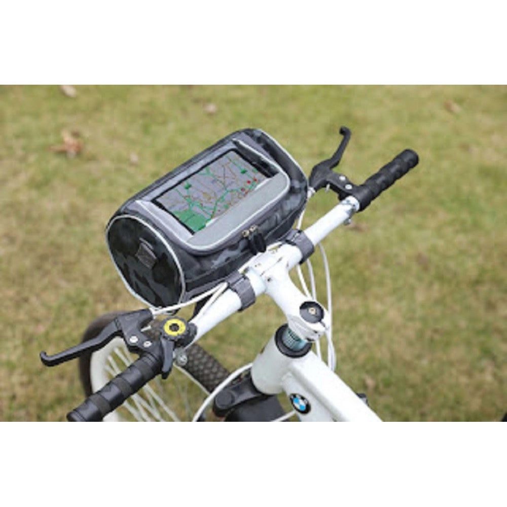 Trade Shop - Borsa Manubrio Bicicletta Bici Tasca Touch Navigatore Smartphone Tracolla Zx-9423 -