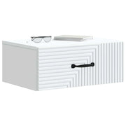 Set di 2 Comodini | Armadio da Notte | Mobiletto da notte a muro Bianco 49 x 34,5 x 20 cm