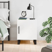 Comodino Bianco Lucido 40x40x50 cm in Legno Multistratocod mxl 80391