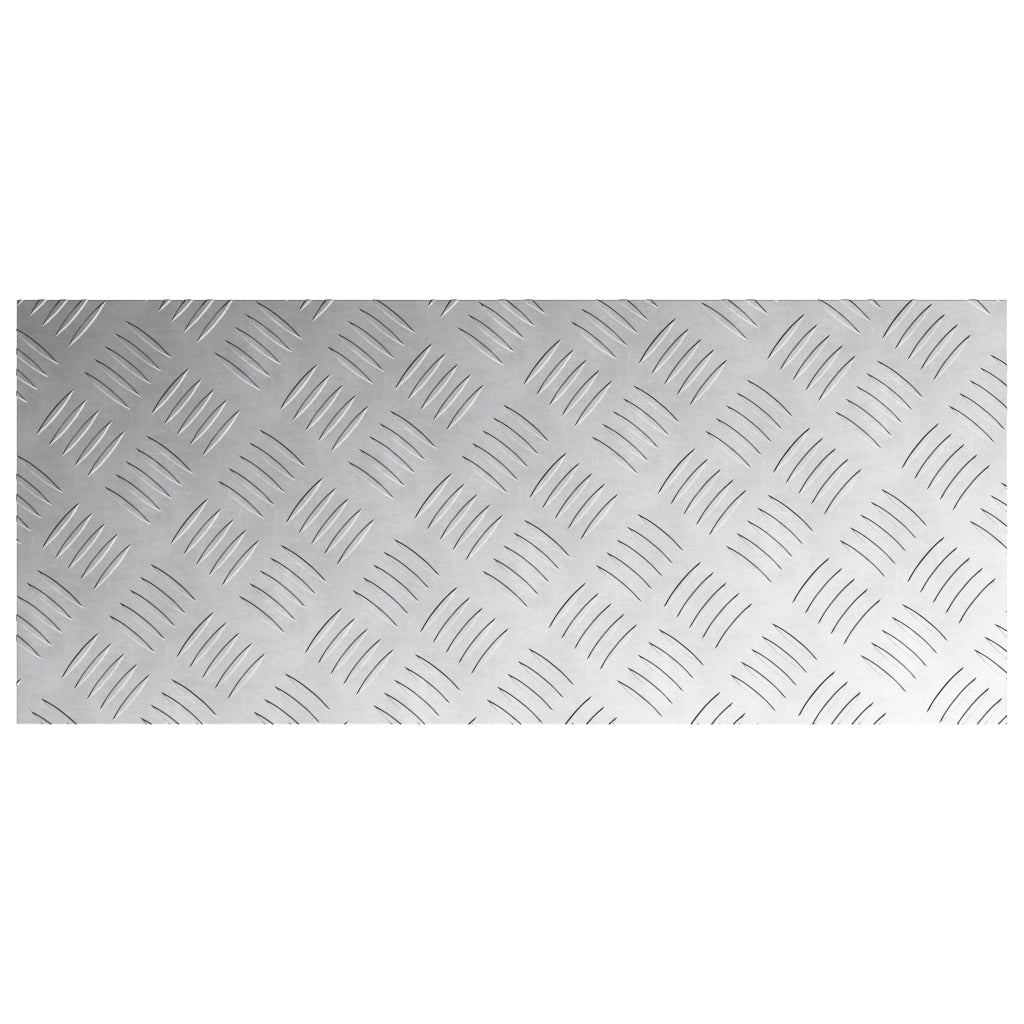 Piastrine in Alluminio 4 pz Antiscivolo 70x30 cm