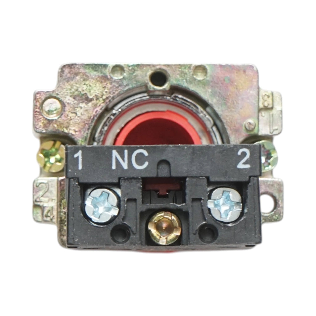 Pulsante di comando rosso con protezione IP65, 1NC, 400V/10A, LAY5 Breckner Germany