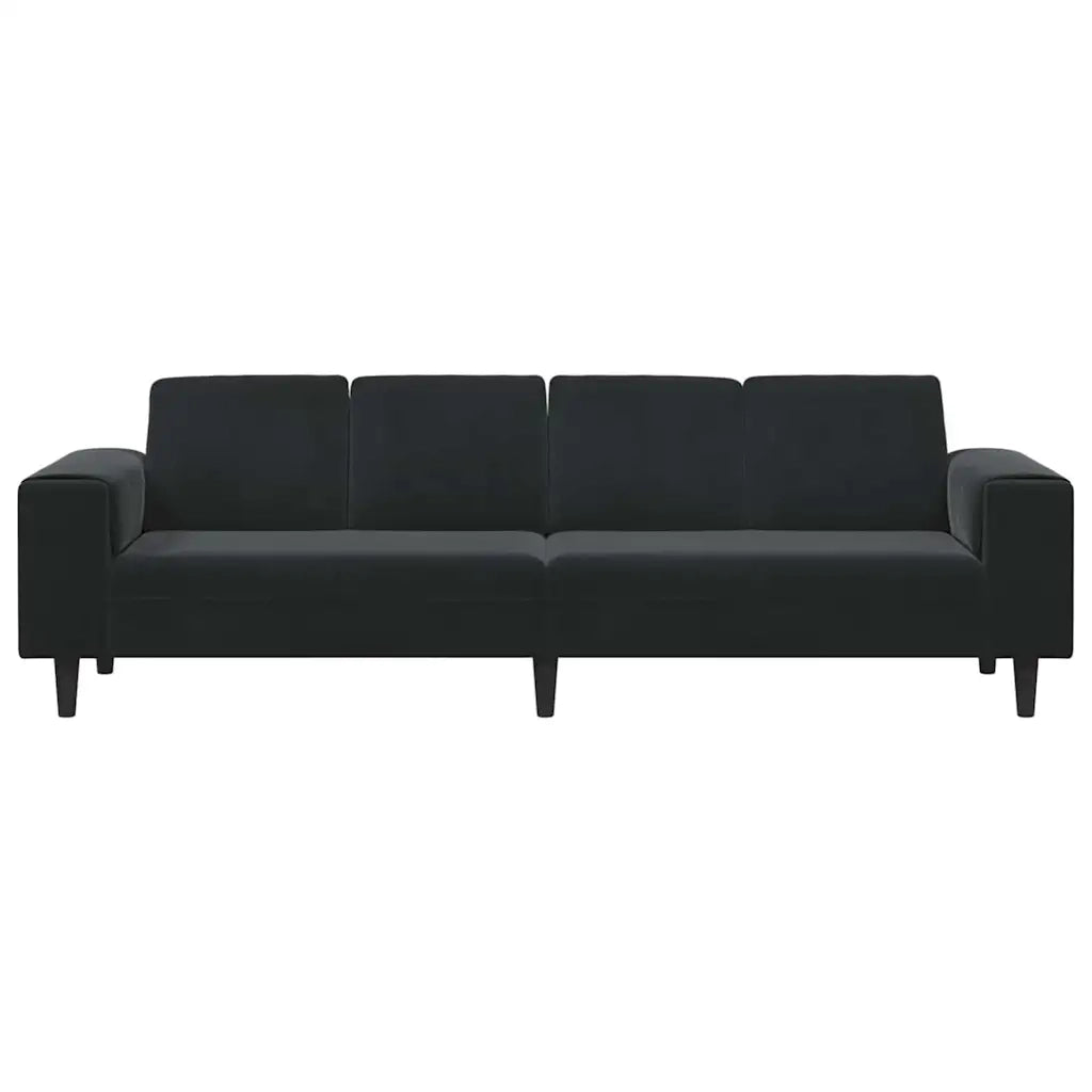 Divano per Soggiorno Nero 250 x 77 x 76 cm 3335096