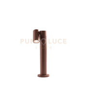GES1110- PALETTO IN ALLUMINIO 1 LUCE ATTACCO GU10 MARRONE IP65 H.45CM