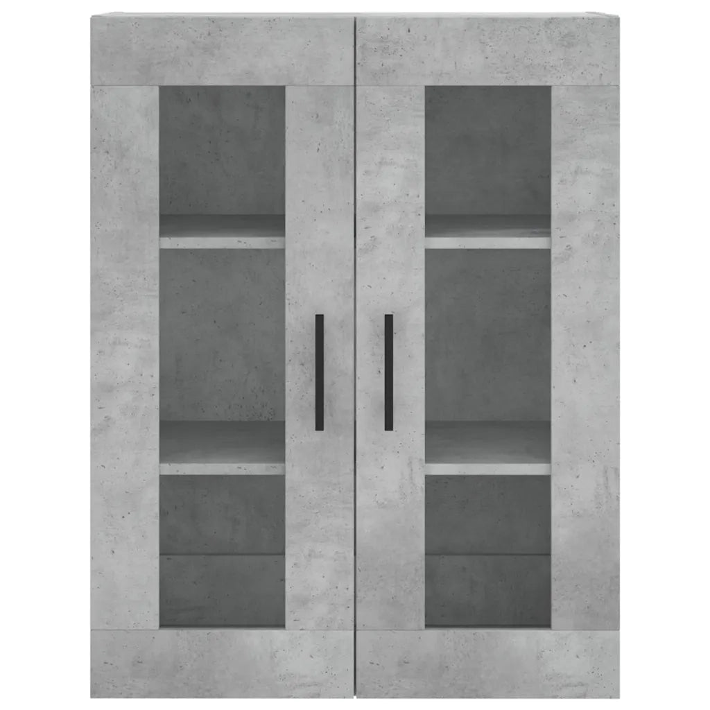 Credenza Grigio Cemento 69,5x34x180 cm in Legno Multistrato 3198493