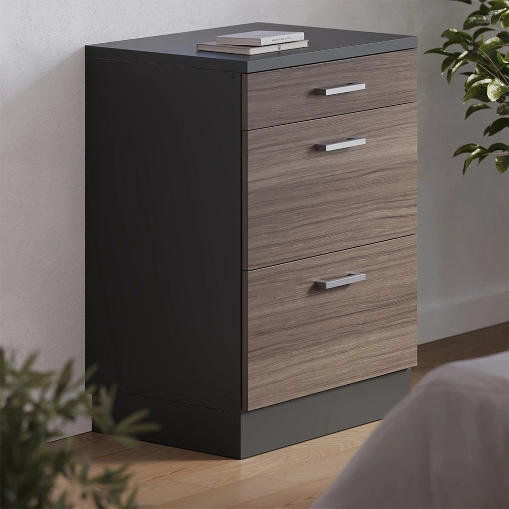 Mobile per mansarda Rion Grigio nobile/Antracite 60 x 83.8 cm senza inclinazione con 3 cassetti Vicco