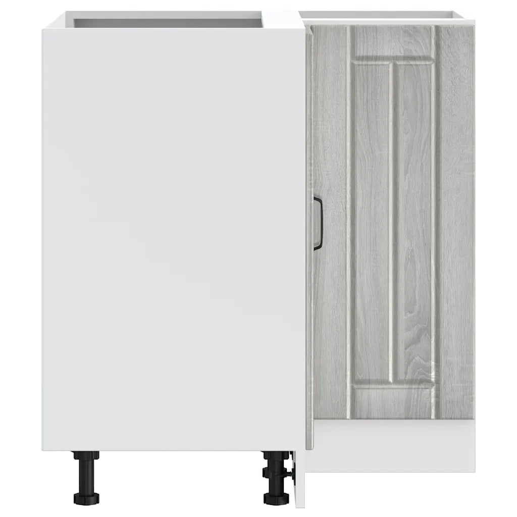Mobile Base ad Angolo Cucina Lucca Grigio Sonoma in Truciolato 853753