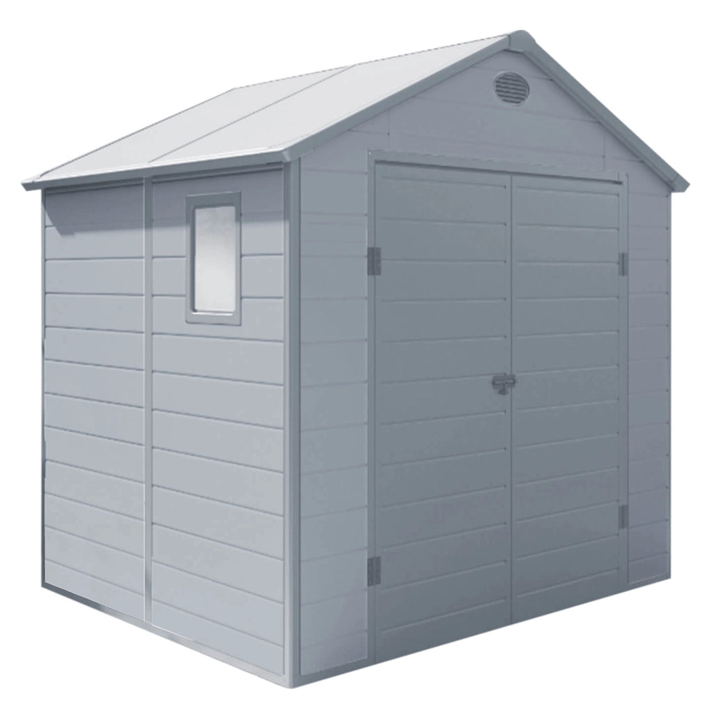 Casetta Porta Attrezzi da Giardino in Plastica cm 190x192x226 - FOX