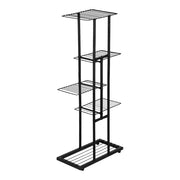 Scaffale per piante 97,5 x 43,5 x 22 cm con 4 ripiani nero 03_0007710