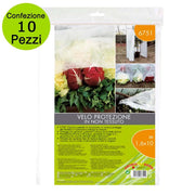Multipack 10 pz telo velo in tnt di protezione dal gelo e dai parassiti per piante e ortaggi 1,6 x 10 metri bianco te...