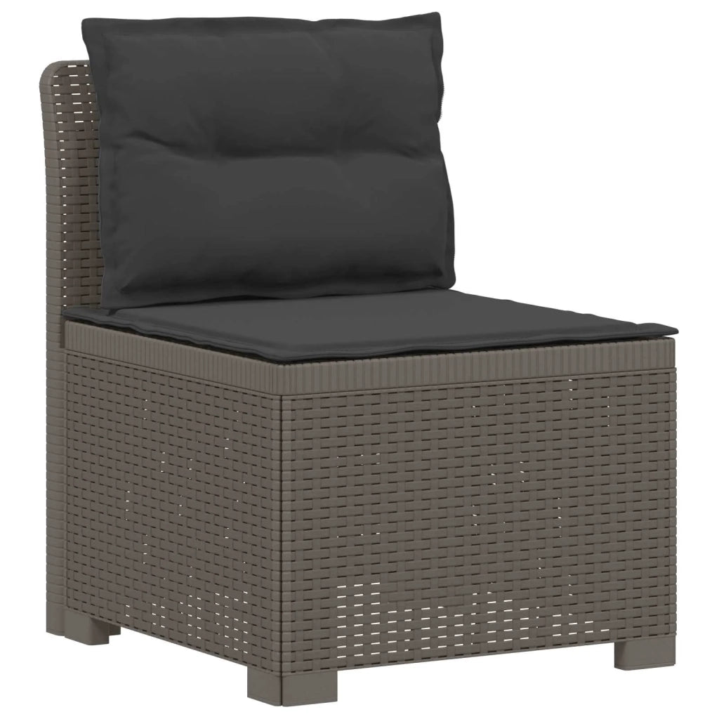 Divano da giardino 3 posti con cuscini in look rattan PP 8011989