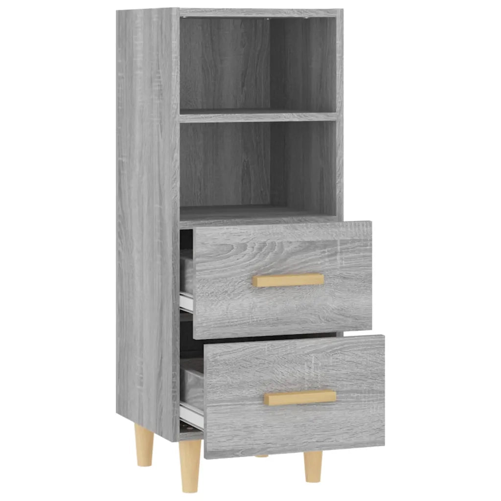 Credenza Grigio Sonoma 34,5x34x90 cm in Legno Multistrato 817415