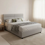 Briosco, Letto Piazza e Mezza Materasso Incluso Made in Italy, Grigio