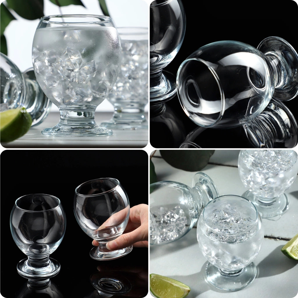Bicchieri KADAX per bevande e dessert, set da 6 pezzi da 280 ml.