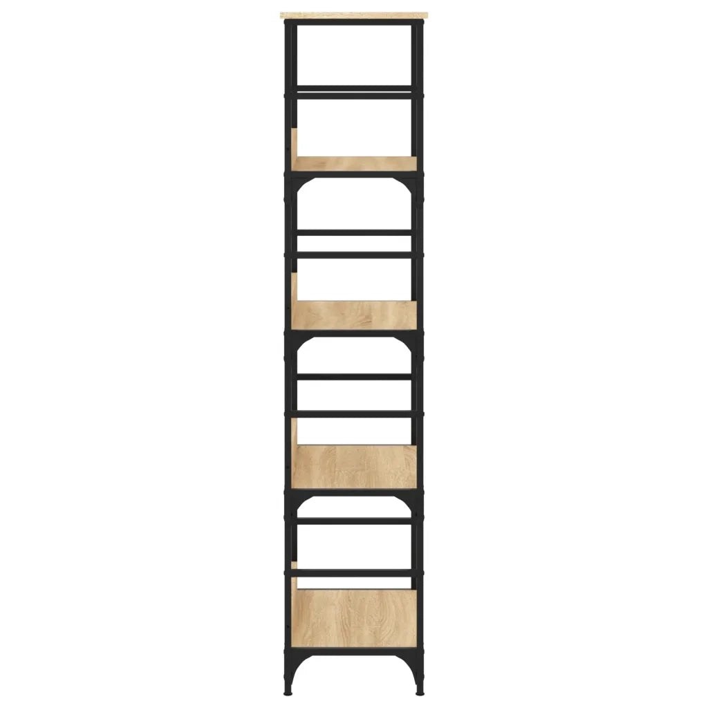 Libreria-Scaffale per Libri-Mobile di Stoccaggio Rovere Sonoma 50x33x153 cm in Legno Multistrato