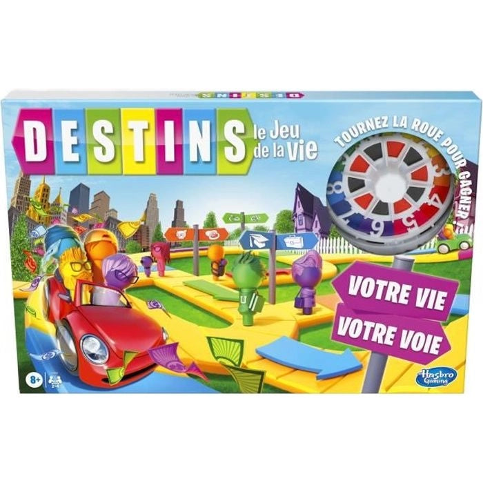 Destini Il gioco della vita - Gioco da tavolo per la famiglia - da 2 a 4 giocatori - per bambini - da 8 anni - con pedine colorate