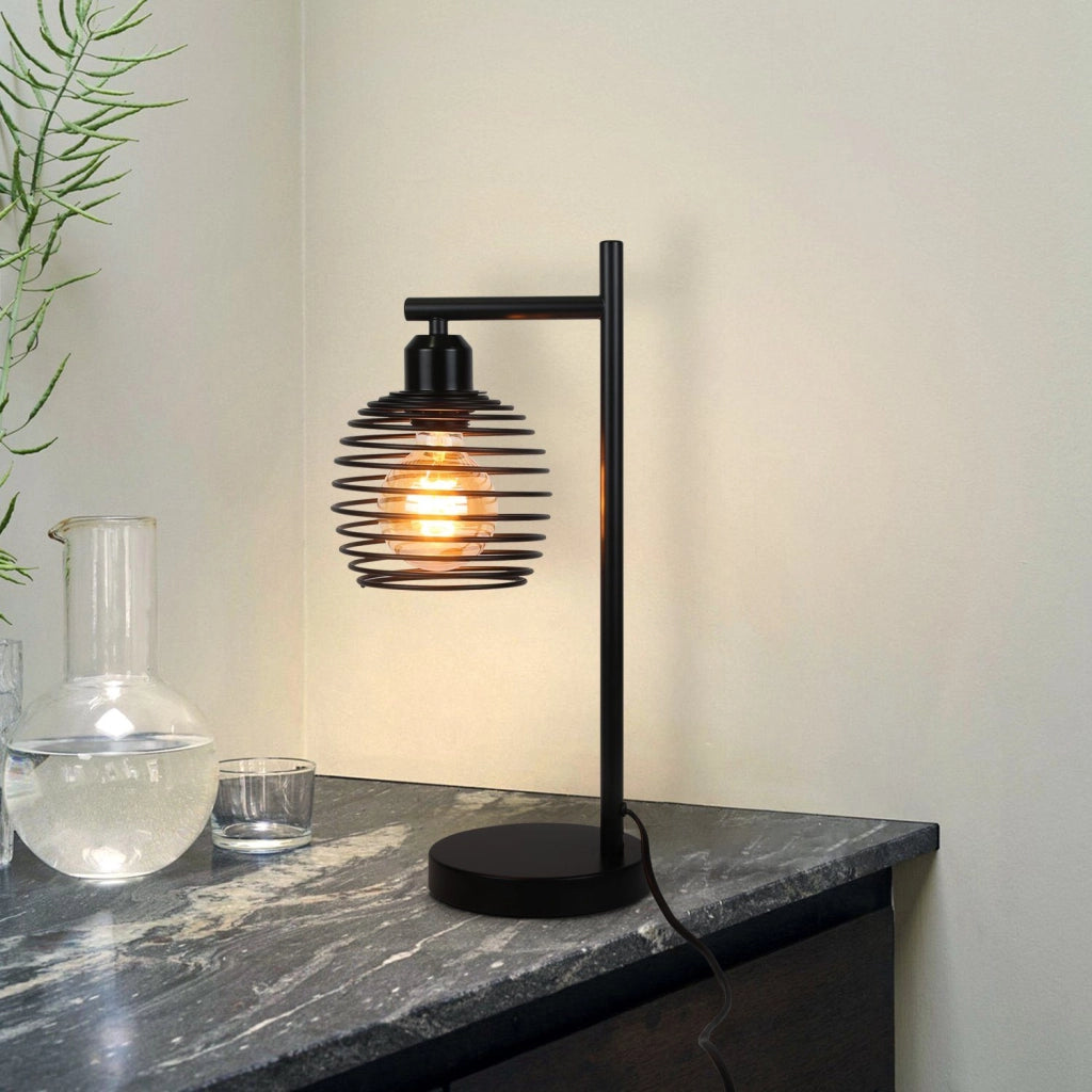 ZMH Lampada da tavolo vintage industriale metallo E27 senza lampadine