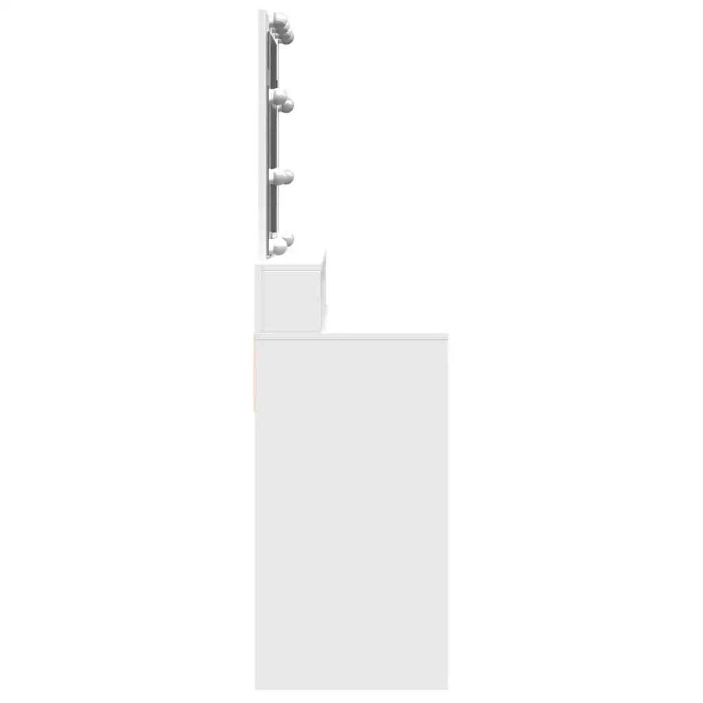 Toeletta con LED Bianca 80x41x144,5 cm