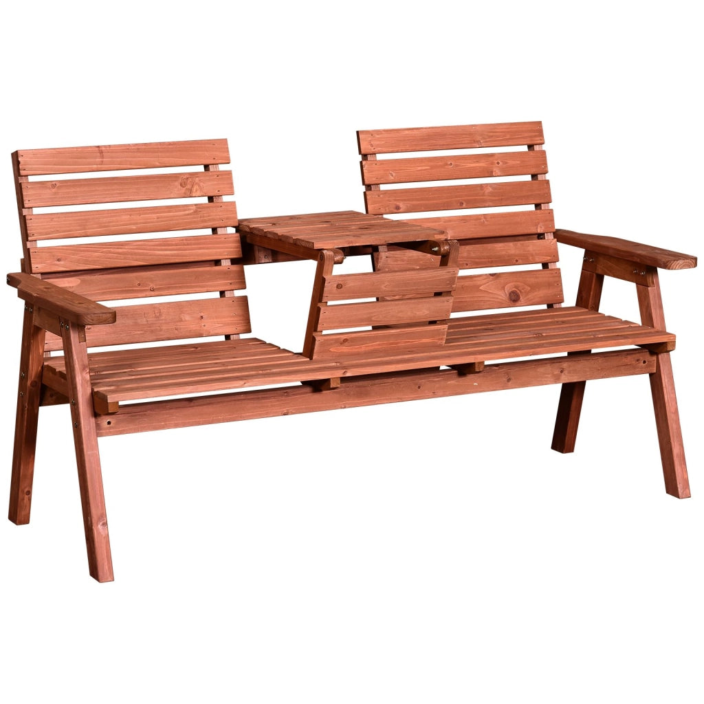 EasyComfort Panchina Esterni Legno Abete 2/3 Posti, Convertibile 160x68x92cm