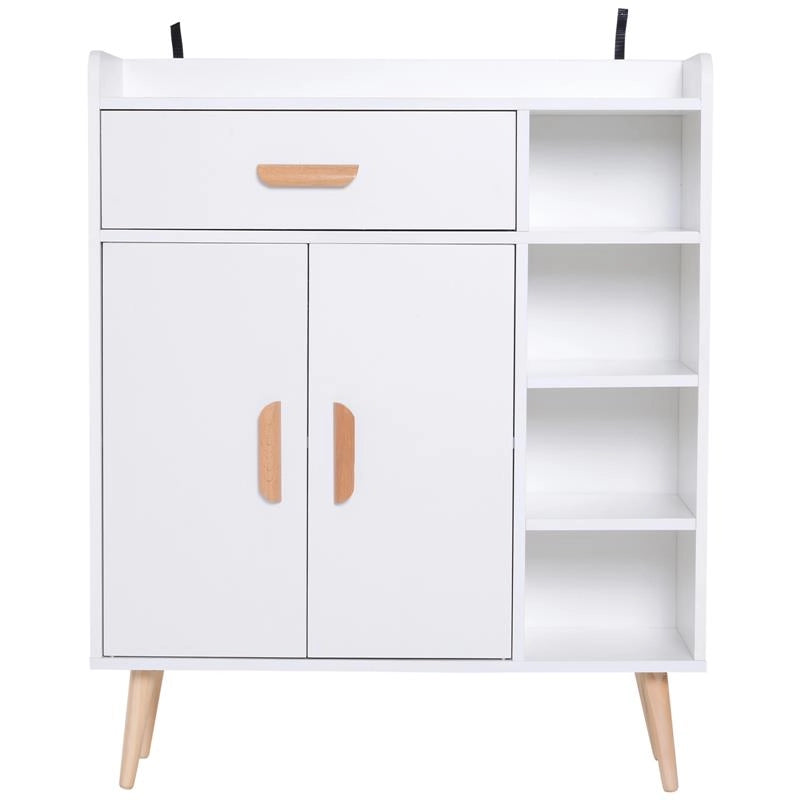 MOBILETTO CON PIEDINI 80 X 29.5 X 96 CM IN LEGNO DI PINO BIANCO
