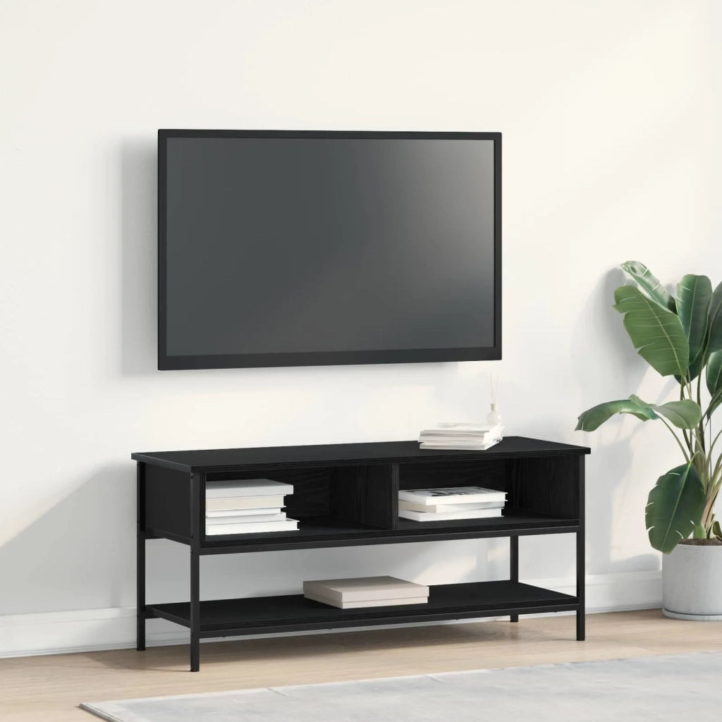 Set mobile TV Rovere Nero 100 x 35 x 45 cm Legno multistrato 862930