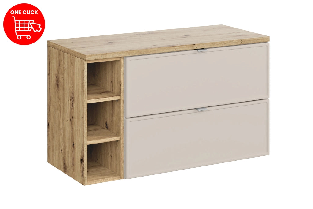 Set mobili bagno 100 cm con piano Bella Cashmere 100 cm
