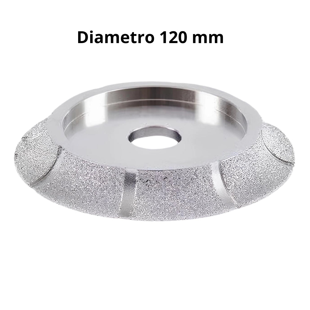 Mola sgrossatura diamantata profilo mezzo toro lavorazione piastrelle