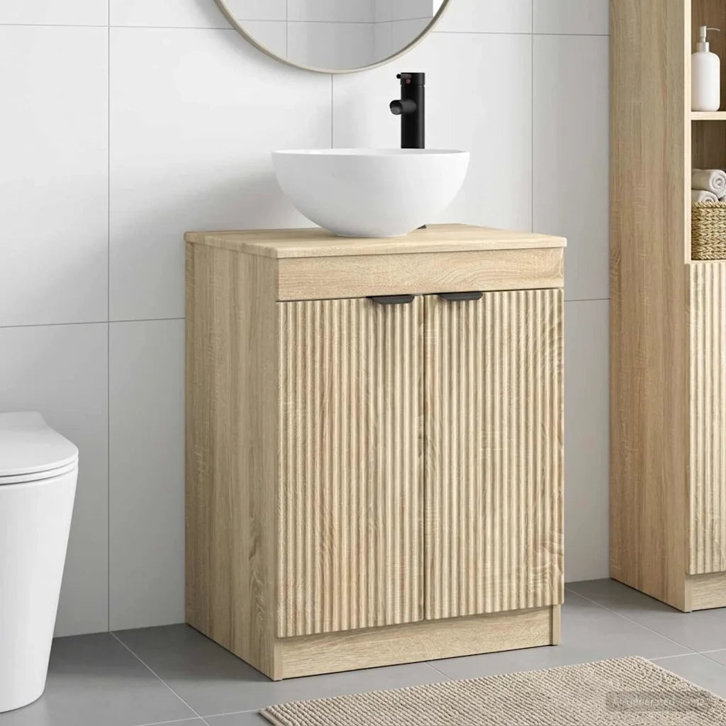 Set di mobili per il bagno Rovere Sonoma Legno ingegnerizzato 3404206
